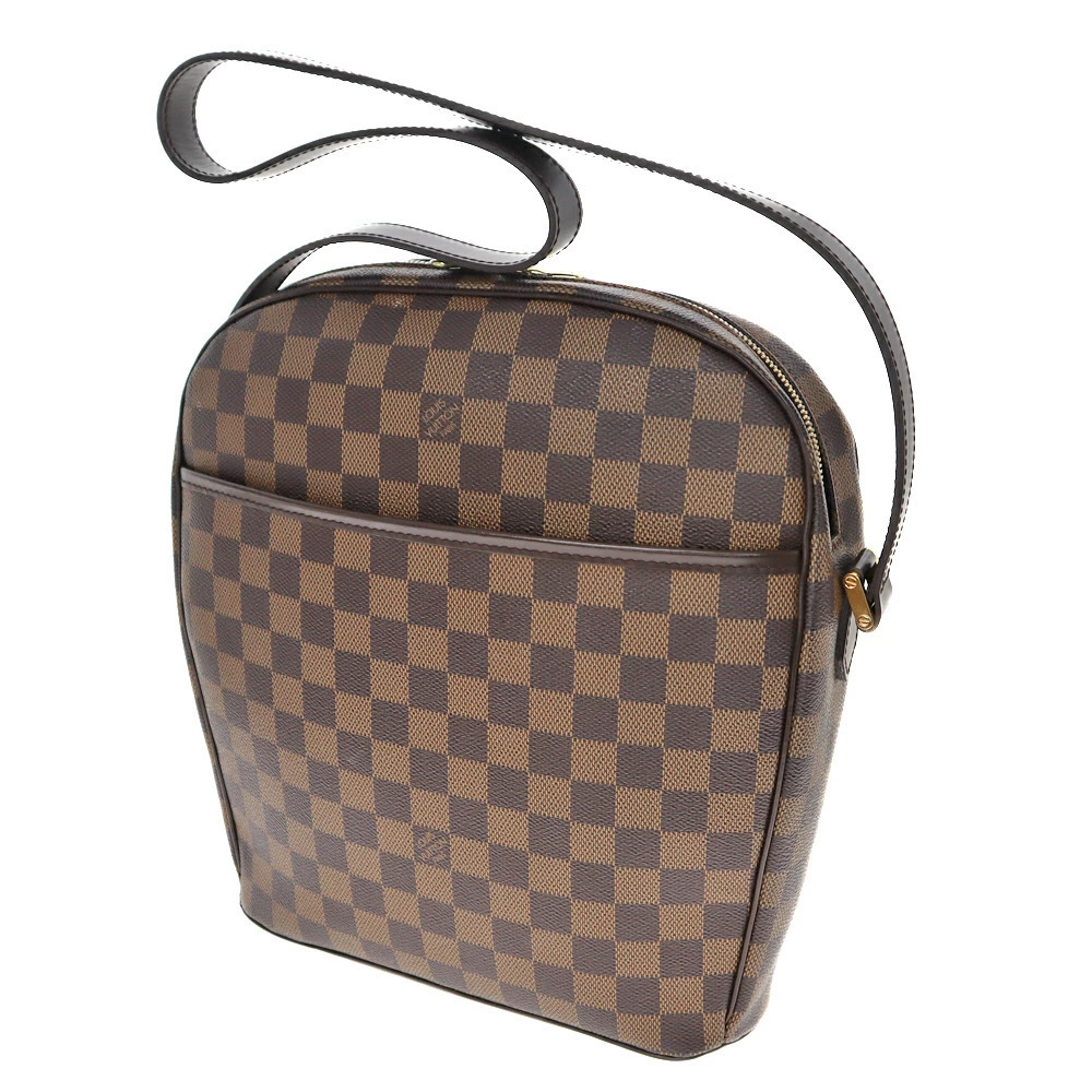 LOUIS VUITTON Ipanema Hobo Bag Damier Ebene Brown LV Shoulder
